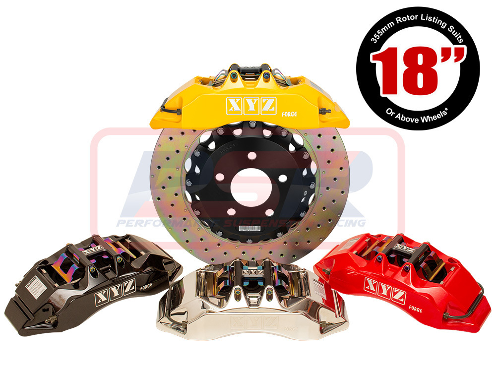 Ford Falcon AUII-BFII XYZ Racing 6 Pot 355mm Fixed Rotor Front Big