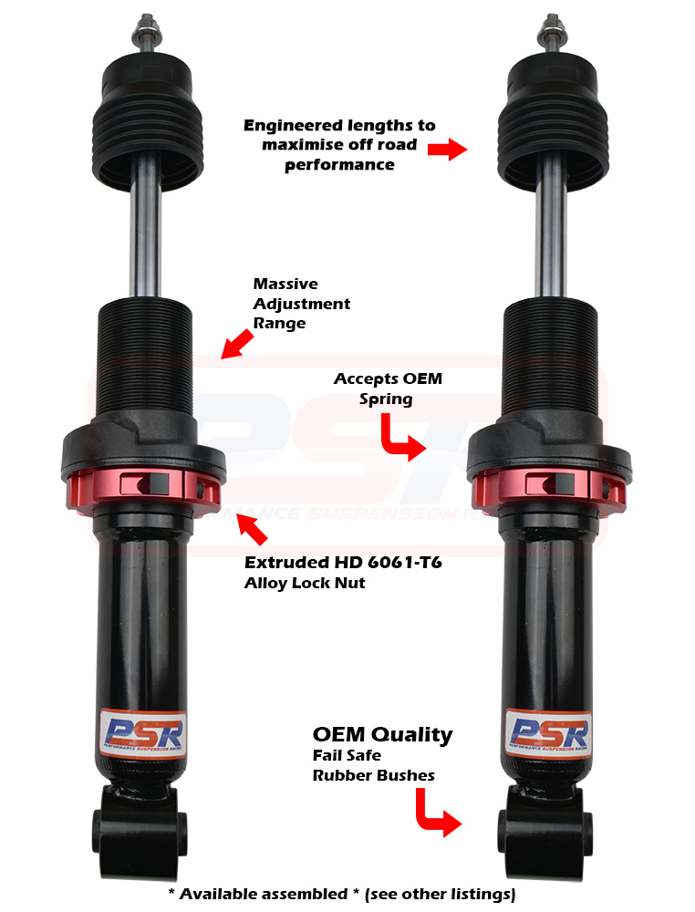 Mitsubishi Triton ML-MR PSR TTG Front 2-3 Adjustable Shock Absorber - PAIR  - PSRSH-2201-PR