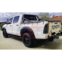 Toyota Hilux Revo GUN 2015-2018 Kut Snake Flares - 75mm - Full Set