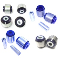 SuperPro Control Arm Upper, Lower, Strut Bar & Lower Shock Bush Kit to suit Audi A4