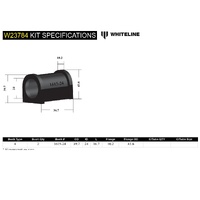 Whiteline Sway Bar Mount - Bushing Kit 24mm to Suit Ford Falcon/Fairlane EL-BF and FPV