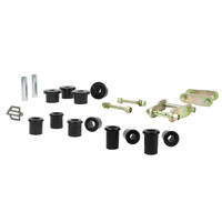 Whiteline Rear Leaf Spring - Bushing and Greaseable Shackle/Pin Kit to Suit Holden Colorado, Isuzu D-Max and LDV T60 2wd/4wd